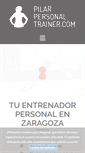 Mobile Screenshot of pilarpersonaltrainer.com