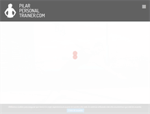 Tablet Screenshot of pilarpersonaltrainer.com